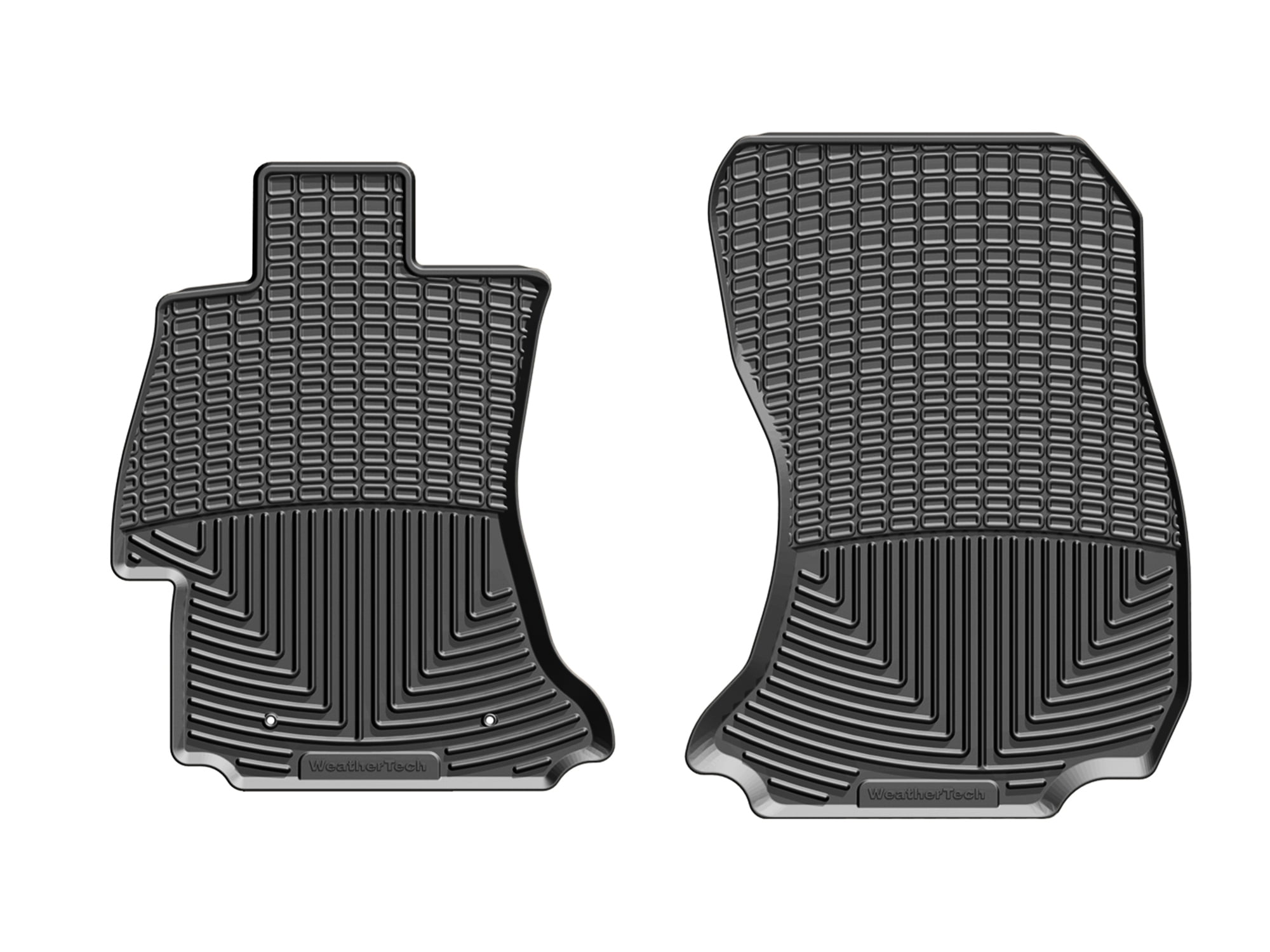 WeatherTech All-Weather Floor Mats compatible with Subaru Impreza, WRX STi, WRX, XV Crosstrek, Crosstrek - 1st Row (Driver & Passenger), Black