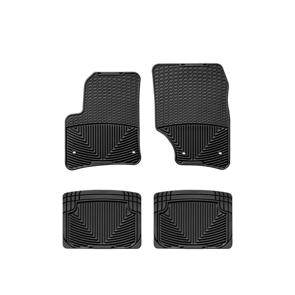 WeatherTech All-Weather Floor Mats compatible with Cayenne®, Touareg - 1st & 2nd Row, Black