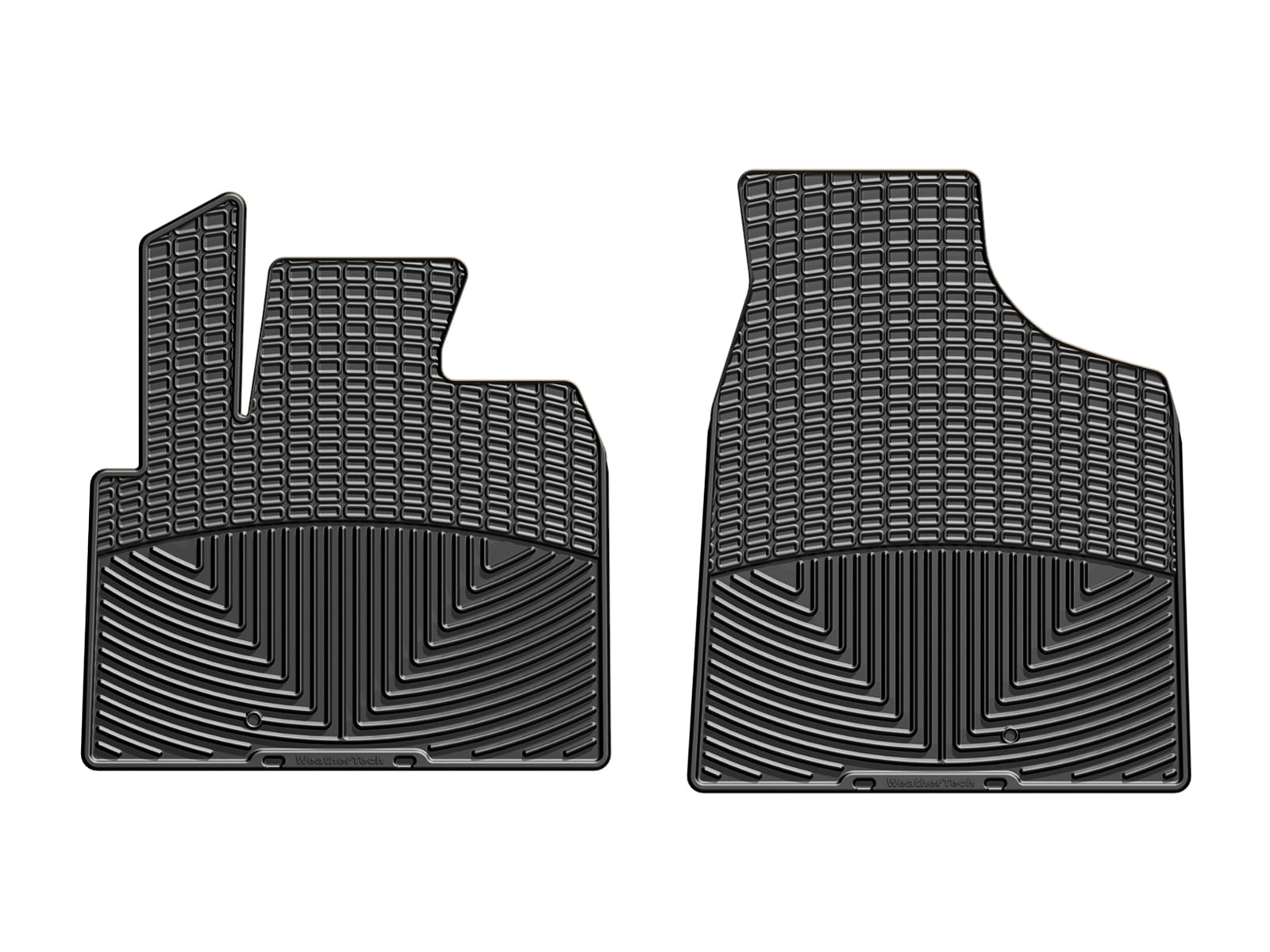 WeatherTech All-Weather Floor Mats compatible with Grand Caravan, Town & Country Van - 1st Row (Driver & Passenger), Black