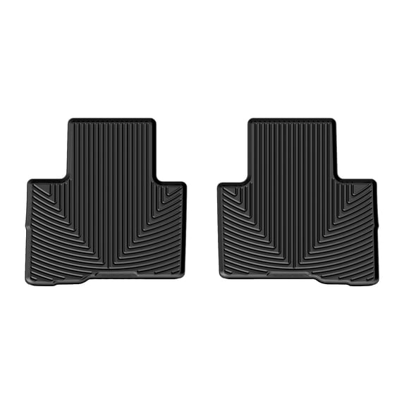 WeatherTech All-Weather Floor Mats compatible with Toyota Highlander, Highlander Hybrid - 2nd Row, Black