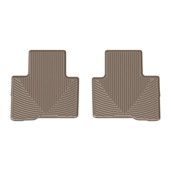 WeatherTech All-Weather Floor Mats compatible with Toyota Highlander Hybrid, Highlander - 2nd Row, Tan