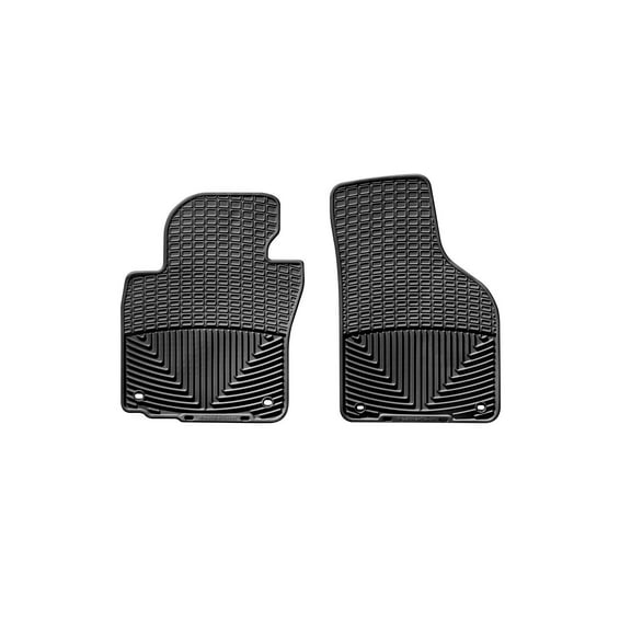 WeatherTech All-Weather Floor Mats compatible with VW CC, Golf R32, Eos, Golf GTI, Golf R - 1st Row (Driver & Passenger), Black