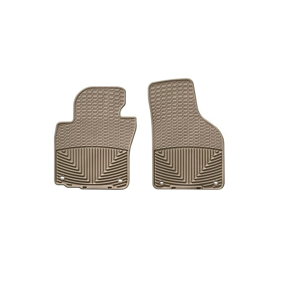 WeatherTech All-Weather Floor Mats compatible with VW Eos, Golf GTI, Golf, Passat, Jetta SportWagen - 1st Row (Driver & Passenger), Tan