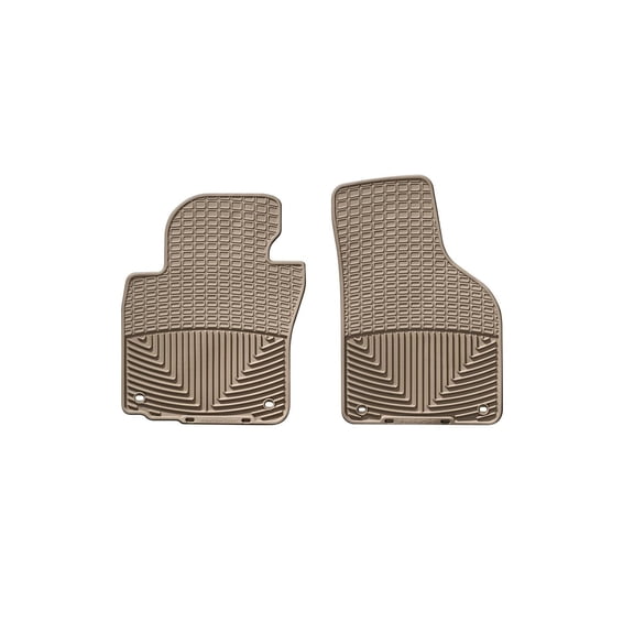 WeatherTech All-Weather Floor Mats compatible with VW Eos, Golf GTI, Golf, Passat, Jetta SportWagen - 1st Row (Driver & Passenger), Tan