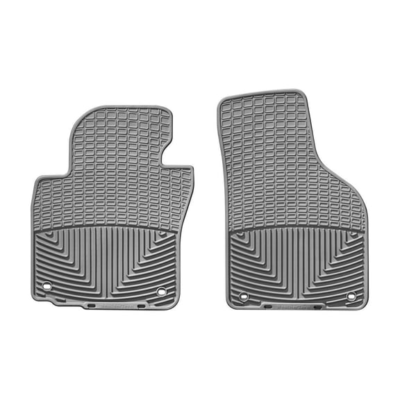 WeatherTech All-Weather Floor Mats compatible with VW Jetta, Passat, Rabbit, Eos, Golf R - 1st Row (Driver & Passenger), Grey