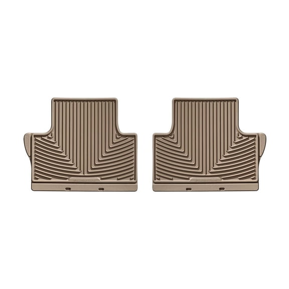 WeatherTech All-Weather Floor Mats compatible with Volvo V60 Cross Country, V70, XC60, C30, S80, V60 - 2nd Row, Tan