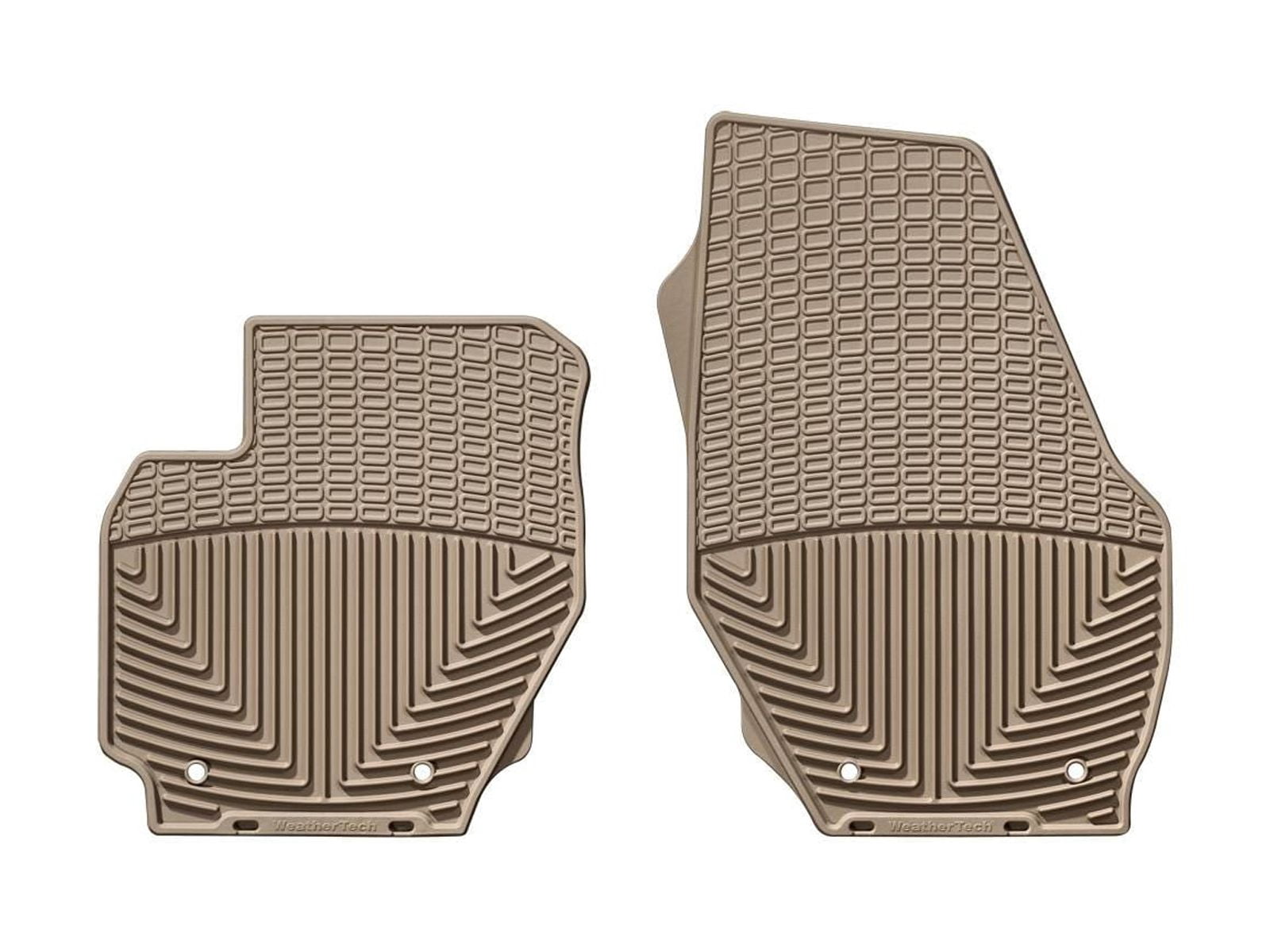 WeatherTech All-Weather Floor Mats compatible with Volvo V70, S60 Cross Country, S80, V60 Cross Country, XC70, XC60 - 1st Row (Driver & Passenger), Tan