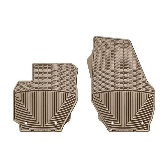 WeatherTech All-Weather Floor Mats compatible with Volvo V70, S60 Cross Country, S80, V60 Cross Country, XC70, XC60 - 1st Row (Driver & Passenger), Tan