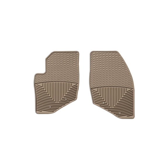 WeatherTech All-Weather Floor Mats compatible with Volvo V50, XC - 1st Row (Driver & Passenger), Tan