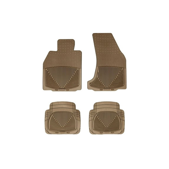 WeatherTech All-Weather Floor Mats compatible with Porsche® 911 Carrera Cabriolet, 911 Targa 4, 911 Turbo Cabriolet, 911 Targa 4S, 911 Turbo S Cabriolet, 911 Carrera 4 Cabriolet - 1st & 2nd Row, Tan