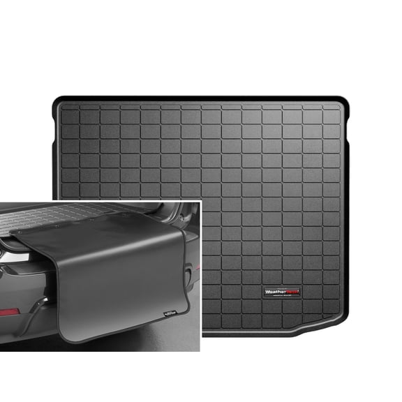 WeatherTech Cargo Trunk Liner with Bumper Protector compatible with 2025-2025 Mitsubishi Outlander Sport - Behind 2nd Row w/ Bumper Protector, Black
