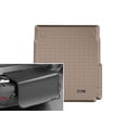 thumbnail image 1 of WeatherTech Cargo Trunk Liner with Bumper Protector compatible with 2018-2023 Porsche® Panamera E-Hybrid - Behind 2nd Row w/ Bumper Protector, Tan, 1 of 4