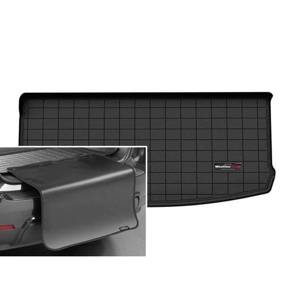 WeatherTech Cargo Trunk Liner with Bumper Protector compatible with 2021-2026 Jeep Grand Cherokee L - Behind 3rd Row w/ Bumper Protector, Black