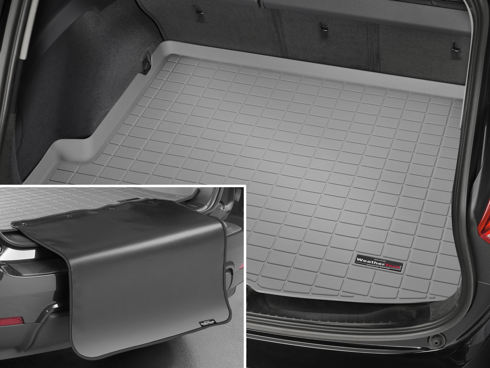 Trunk Inner WeatherTech Cargo Trunk Liner with Bumper Protector compatible with ...