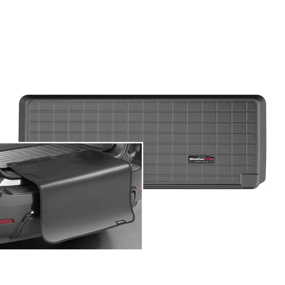 WeatherTech Cargo Trunk Liner with Bumper Protector compatible with BMW ALPINA XB7, X7 M50i, X7 40i, X7 50i, X7 M60i - Behind 3rd Row w/ Bumper Protector, Black