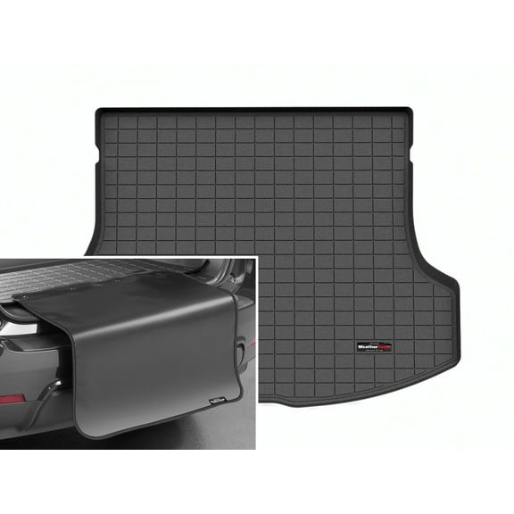 WeatherTech Cargo Trunk Liner with Bumper Protector compatible with Lexus RX 500h, RX, RX Hybrid, RX Plug-In Hybrid - Behind 2nd Row w/ Bumper Protector, Black