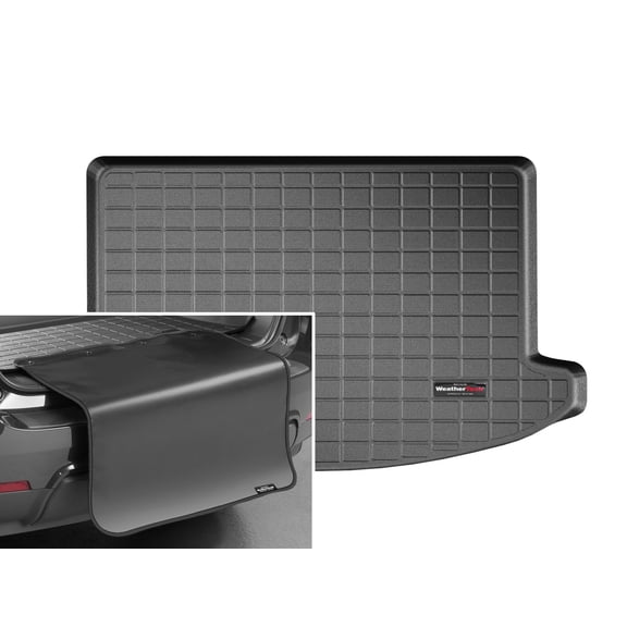 WeatherTech Cargo Trunk Liner with Bumper Protector compatible with MINI SE Countryman, Countryman, E Countryman (Plug-In Hybrid) - Behind 2nd Row w/ Bumper Protector, Black