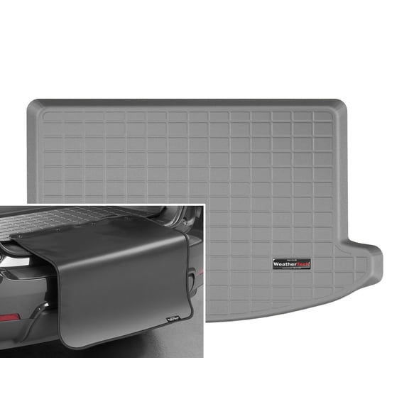 WeatherTech Cargo Trunk Liner with Bumper Protector compatible with MINI SE Countryman, Countryman, E Countryman (Plug-In Hybrid) - Behind 2nd Row w/ Bumper Protector, Grey