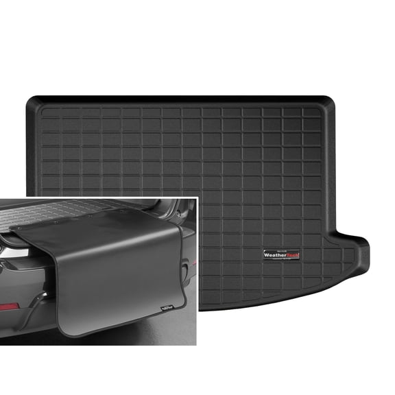 WeatherTech Cargo Trunk Liner with Bumper Protector compatible with MINI SE Countryman, Countryman, E Countryman (Plug-In Hybrid) - Behind 2nd Row w/ Bumper Protector, Black