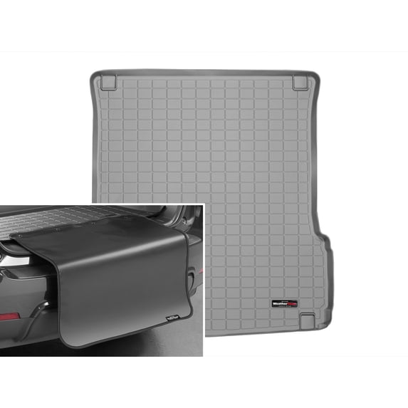 WeatherTech Cargo Trunk Liner with Bumper Protector compatible with Mercedes AMG GL 63, GL-Class, GL 63 AMG, AMG GLS 63, GLS-Class - Behind 2nd Row w/ Bumper Protector, Grey