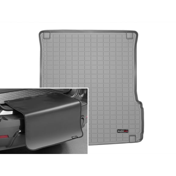 WeatherTech Cargo Trunk Liner with Bumper Protector compatible with Mercedes AMG GL 63, GL-Class, GL 63 AMG, AMG GLS 63, GLS-Class - Behind 2nd Row w/ Bumper Protector, Grey