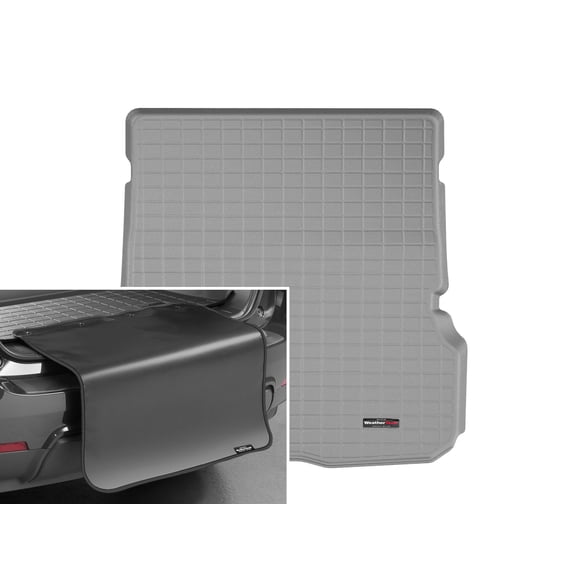 WeatherTech Cargo Trunk Liner with Bumper Protector compatible with Mercedes AMG GLS 63, GLS-Class, AMG GLS 63 SUV, GLS SUV - Behind 2nd Row w/ Bumper Protector, Grey