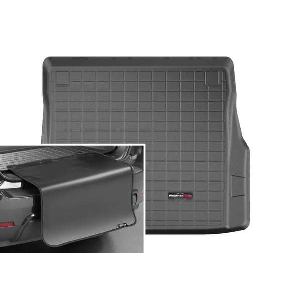 WeatherTech Cargo Trunk Liner with Bumper Protector compatible with Mercedes AMG S 65, S 63 AMG, AMG S 63, S-Class, S 65 AMG - Trunk With Bumper Protector, Black