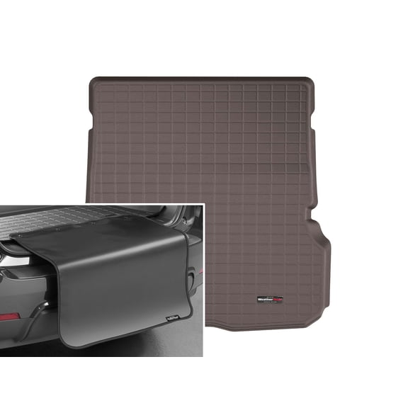 WeatherTech Cargo Trunk Liner with Bumper Protector compatible with Mercedes AMG GLS 63, AMG GLS 63 SUV, GLS-Class, GLS SUV - Behind 2nd Row w/ Bumper Protector, Cocoa