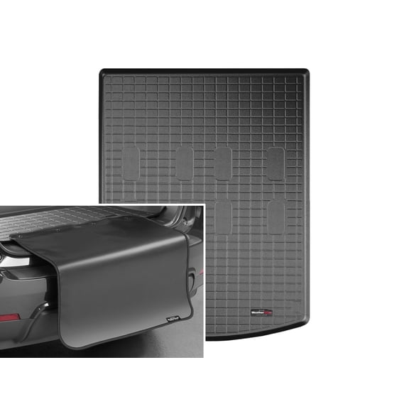 WeatherTech Cargo Trunk Liner with Bumper Protector compatible with Terraza, Uplander, Relay, Montana SV6 - Behind 2nd Row w/ Bumper Protector, Black