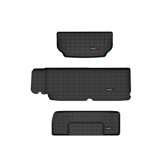 WeatherTech Cargo Trunk Liner compatible with 2021-2023 Tesla Model X - Front Cargo, Behind 3rd Row, Rear Well, Black
