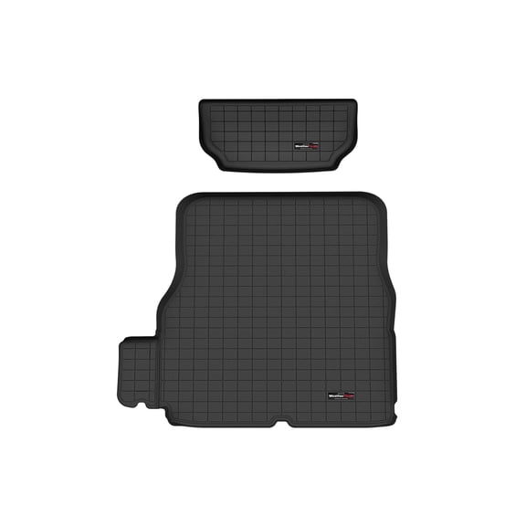 WeatherTech Cargo Trunk Liner compatible with 2021-2023 Tesla Model X - Front Cargo and Behind 2nd Row, Black