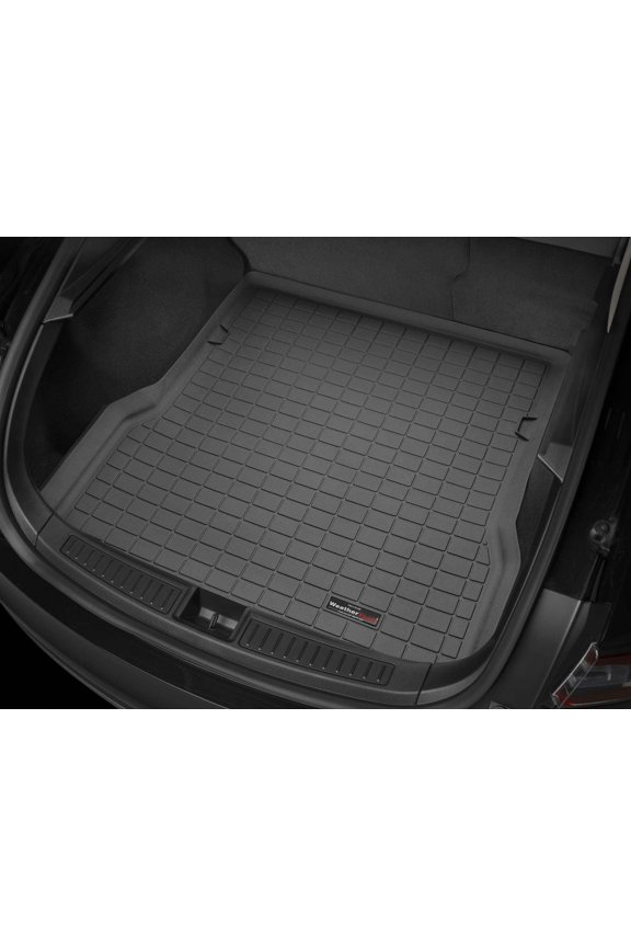 Cargo Trunk Liner compatible with 2026-2026 Tesla Model X - Behind 2nd Row and Rear Well, Black