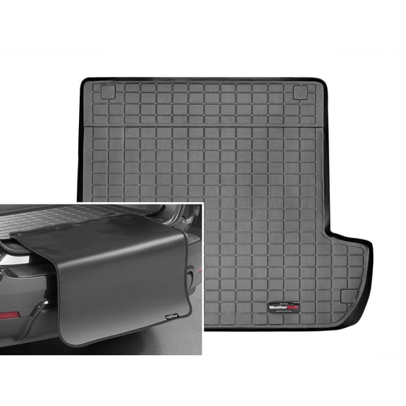 WeatherTech Cargo Trunk Liner with Bumper Protector compatible with 2003-2009 Toyota 4Runner - Behind 2nd Row w/ Bumper Protector, Black
