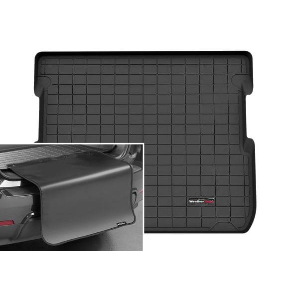 WeatherTech Cargo Trunk Liner with Bumper Protector compatible with 2006-2011 Chevrolet HHR - Behind 2nd Row w/ Bumper Protector, Black