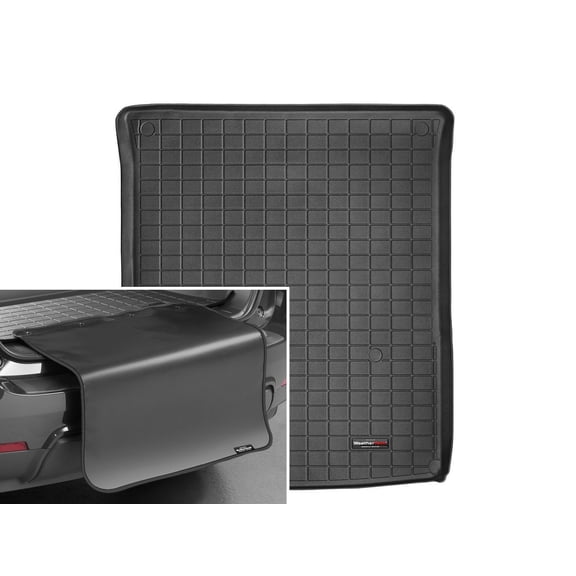 WeatherTech Cargo Trunk Liner with Bumper Protector compatible with 2007-2012 Mercedes GL-Class - Behind 2nd Row w/ Bumper Protector, Black