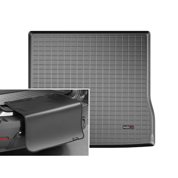 WeatherTech Cargo Trunk Liner with Bumper Protector compatible with 2008-2022 Toyota Sequoia - Behind 2nd Row w/ Bumper Protector, Black