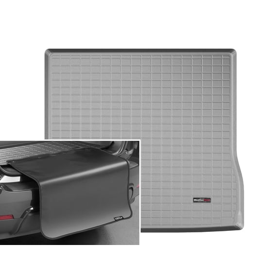 WeatherTech Cargo Trunk Liner with Bumper Protector compatible with 2008-2022 Toyota Sequoia - Behind 2nd Row w/ Bumper Protector, Grey