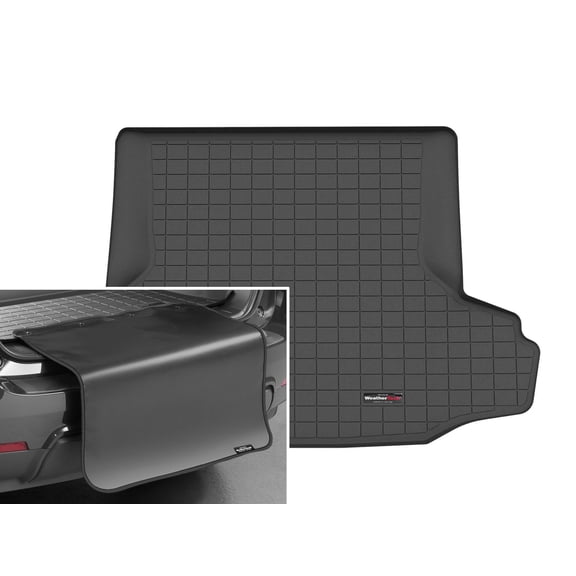 WeatherTech Cargo Trunk Liner with Bumper Protector compatible with 2010-2014 Subaru Legacy - Trunk With Bumper Protector, Black