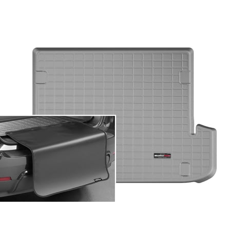 WeatherTech Cargo Trunk Liner with Bumper Protector compatible with 2010-2023 Lexus GX - Behind 2nd Row w/ Bumper Protector, Grey