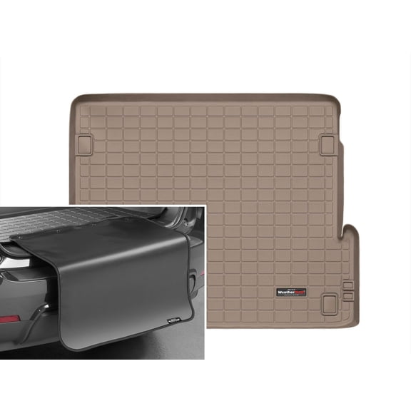 WeatherTech Cargo Trunk Liner with Bumper Protector compatible with 2010-2023 Lexus GX - Behind 2nd Row w/ Bumper Protector, Tan