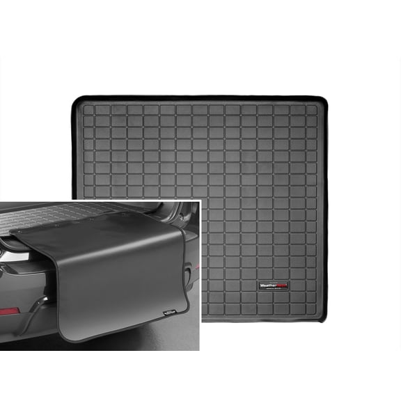 WeatherTech Cargo Trunk Liner with Bumper Protector compatible with 2010-2024 Toyota 4Runner - Behind 2nd Row w/ Bumper Protector, Black