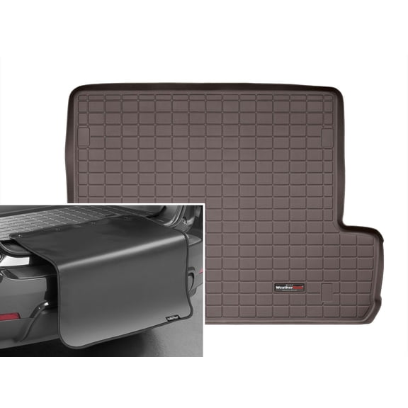 WeatherTech Cargo Trunk Liner with Bumper Protector compatible with 2010-2024 Toyota 4Runner - Behind 2nd Row w/ Bumper Protector, Cocoa