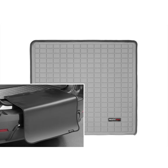 WeatherTech Cargo Trunk Liner with Bumper Protector compatible with 2010-2024 Toyota 4Runner - Behind 2nd Row w/ Bumper Protector, Grey