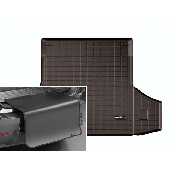 WeatherTech Cargo Trunk Liner with Bumper Protector compatible with 2010-2011 Porsche® Panamera - Trunk With Bumper Protector, Cocoa