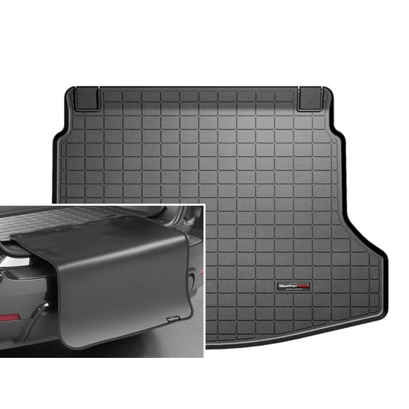 WeatherTech Cargo Trunk Liner with Bumper Protector compatible with 2012-2016 Honda CR-V - Behind 2nd Row w/ Bumper Protector, Black