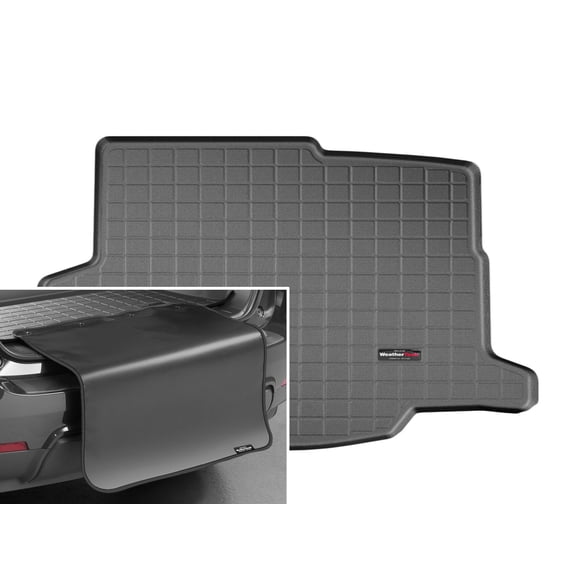 WeatherTech Cargo Trunk Liner with Bumper Protector compatible with 2014-2014 Chevrolet Impala - Trunk With Bumper Protector, Black