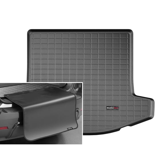 WeatherTech Cargo Trunk Liner with Bumper Protector compatible with 2014-2016 Cadillac ELR - Trunk With Bumper Protector, Black