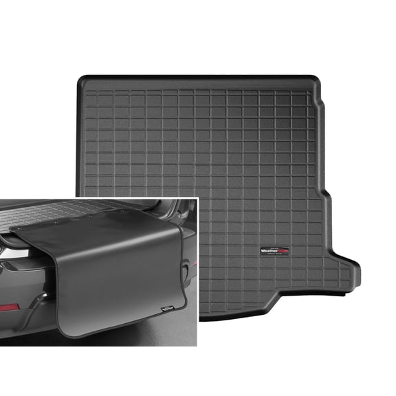 WeatherTech Cargo Trunk Liner with Bumper Protector compatible with 2015-2019 Chevrolet Impala - Trunk With Bumper Protector, Black