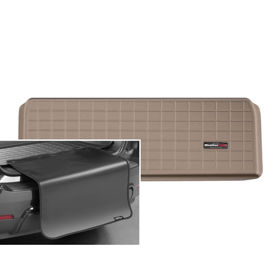 WeatherTech Cargo Trunk Liner with Bumper Protector compatible with 2015-2021 Kia Sedona - Behind 3rd Row w/ Bumper Protector, Tan