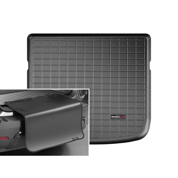 WeatherTech Cargo Trunk Liner with Bumper Protector compatible with 2016-2019 Chevrolet Volt - Behind 2nd Row w/ Bumper Protector, Black